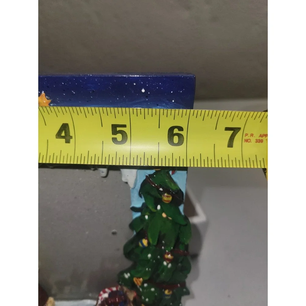 Vintage Christmas Picture Frame Santa's‎ List 9x6